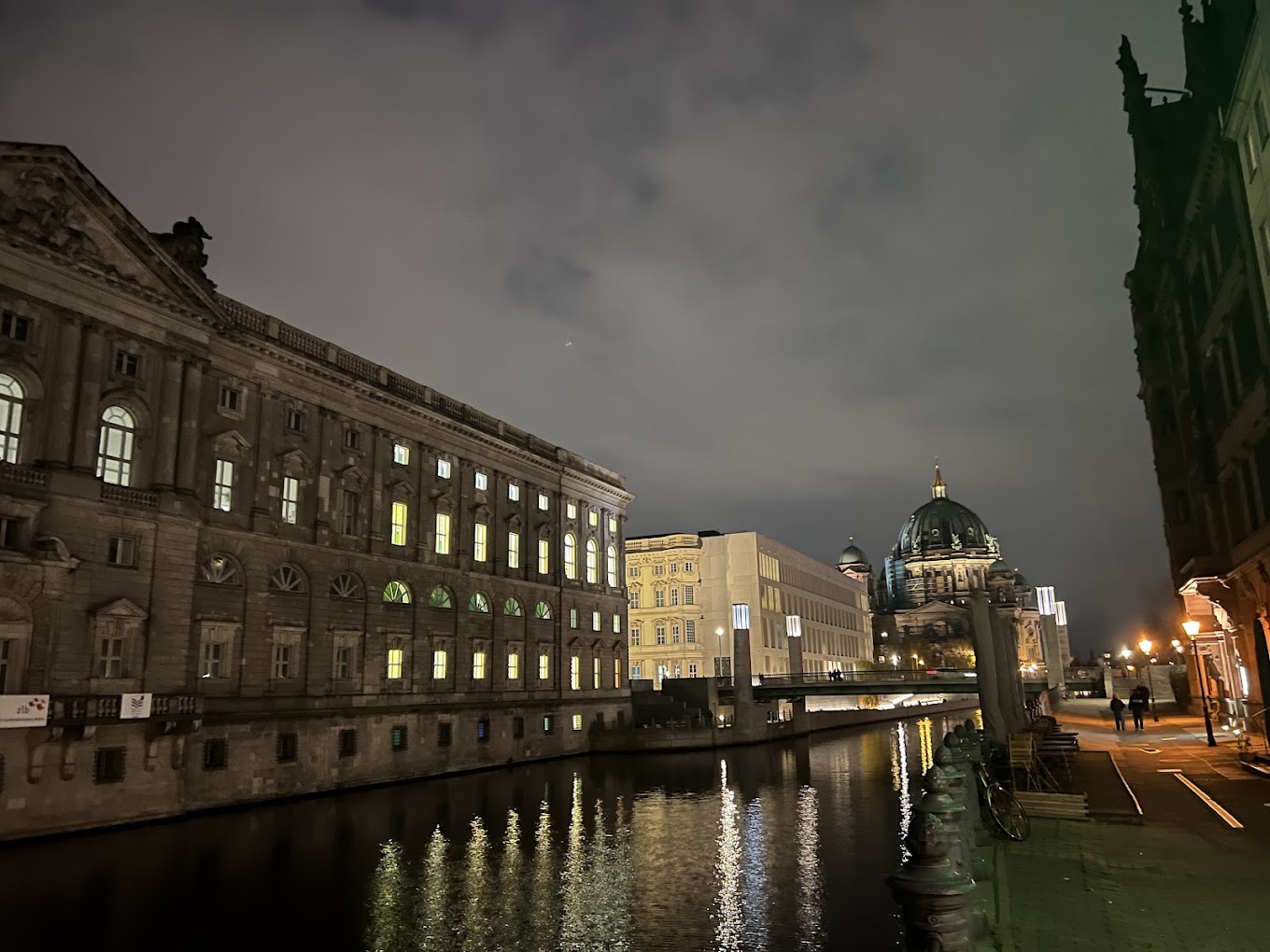The historical part of Berlin by night