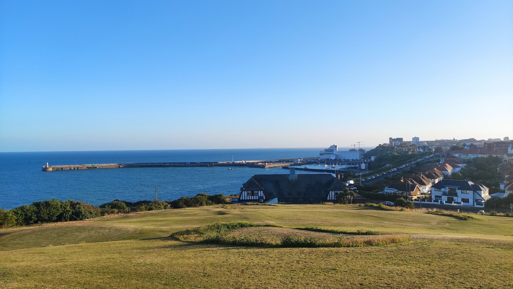 The view of Folkestone